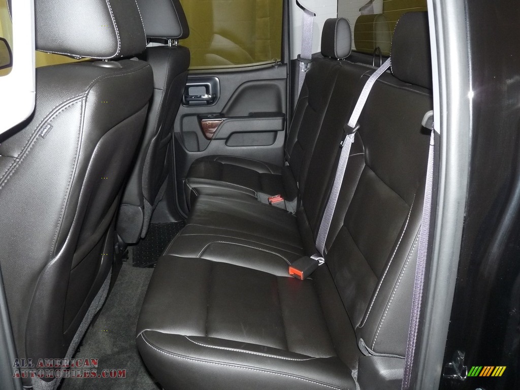 2015 Sierra 1500 SLE Double Cab 4x4 - Onyx Black / Jet Black photo #8