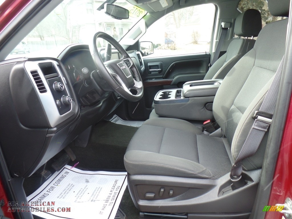 2015 Sierra 1500 SLE Double Cab 4x4 - Sonoma Red Metallic / Jet Black photo #16