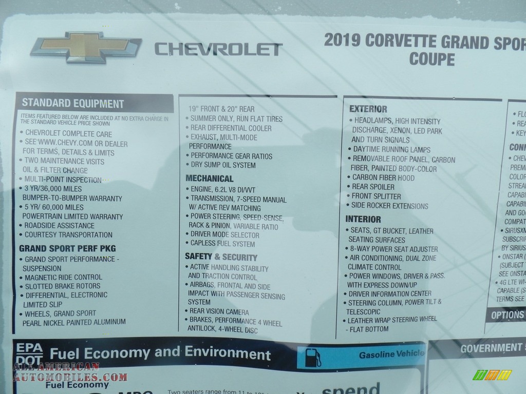 2019 Corvette Grand Sport Coupe - Shadow Gray Metallic / Adrenaline Red photo #39