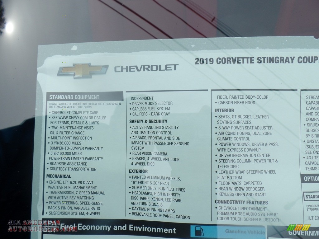 2019 Corvette Stingray Coupe - Torch Red / Adrenaline Red photo #34