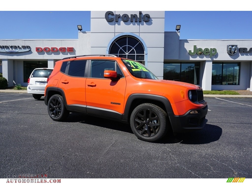 Omaha Orange / Black Jeep Renegade Latitude