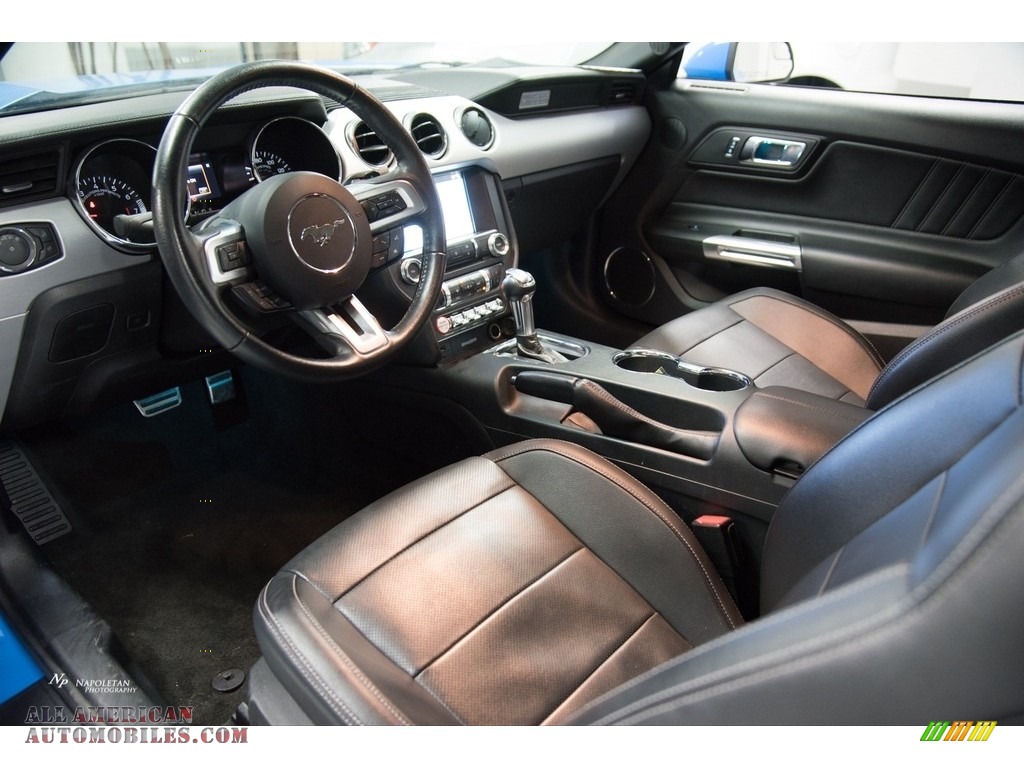 2017 Mustang EcoBoost Premium Convertible - Grabber Blue / Ebony photo #5