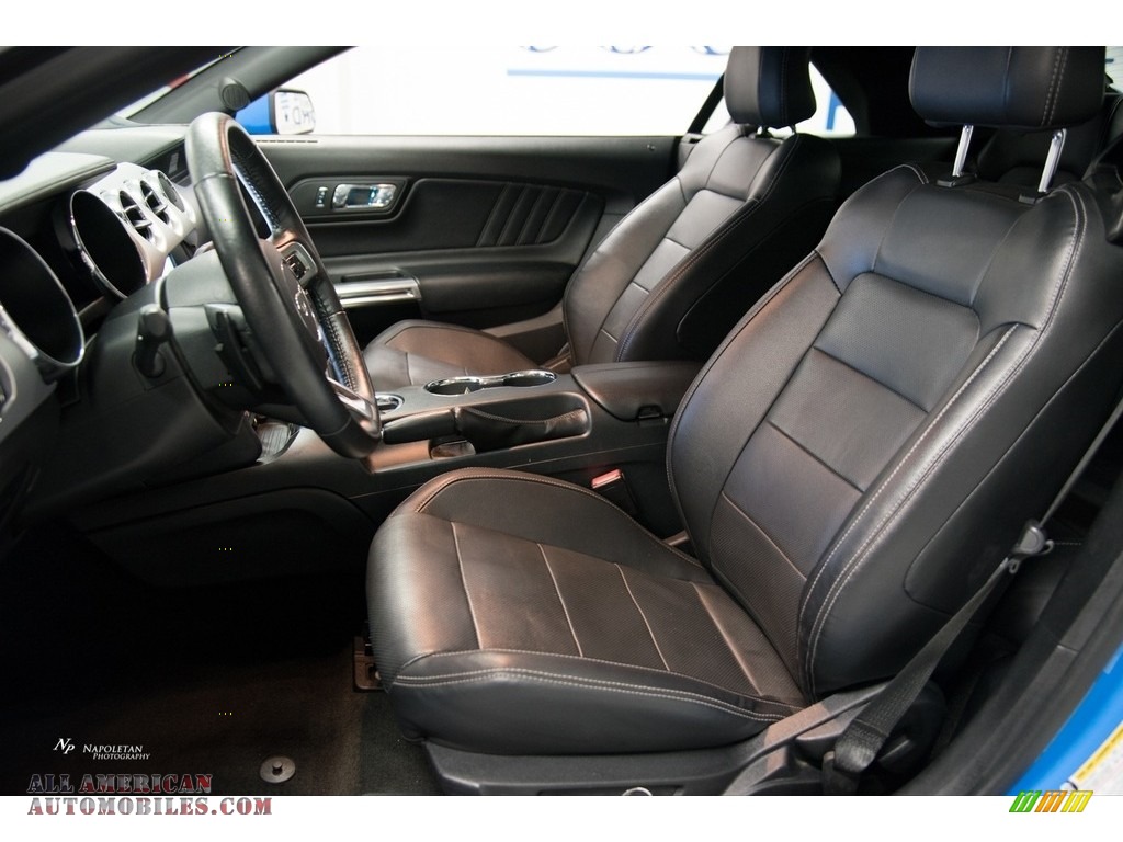2017 Mustang EcoBoost Premium Convertible - Grabber Blue / Ebony photo #6
