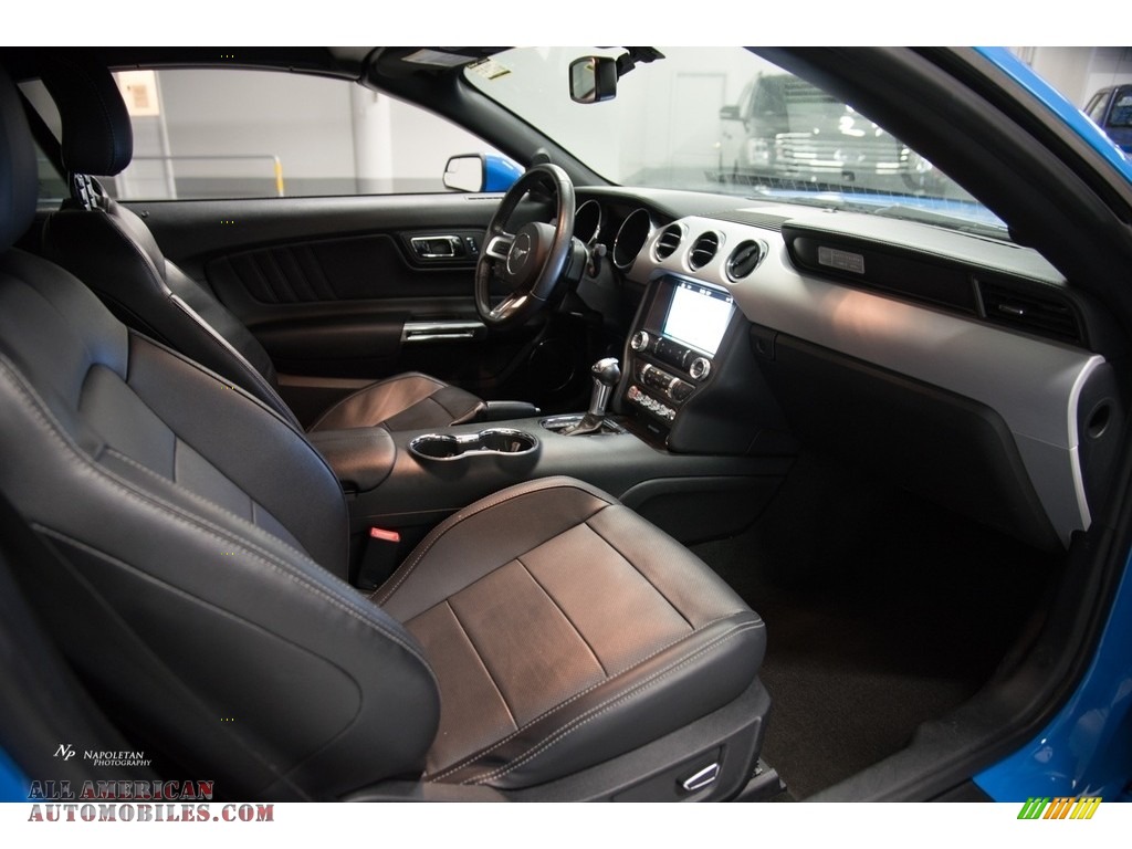 2017 Mustang EcoBoost Premium Convertible - Grabber Blue / Ebony photo #9