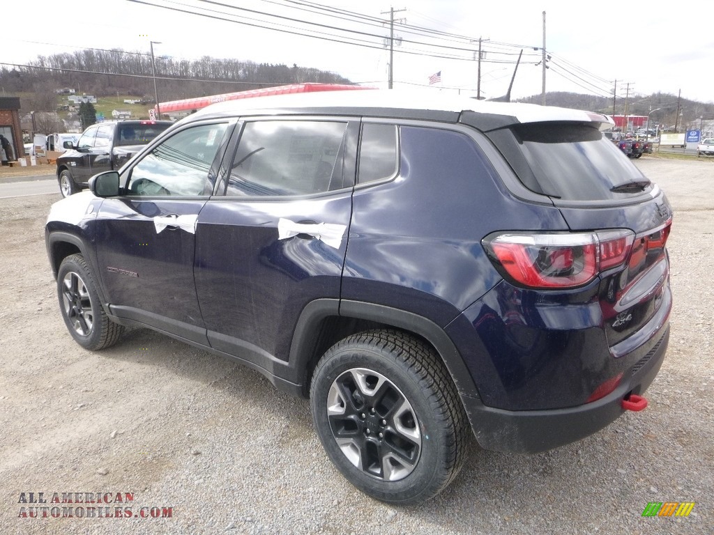 2018 Compass Trailhawk 4x4 - Jazz Blue Pearl / Black/Ruby Red photo #3
