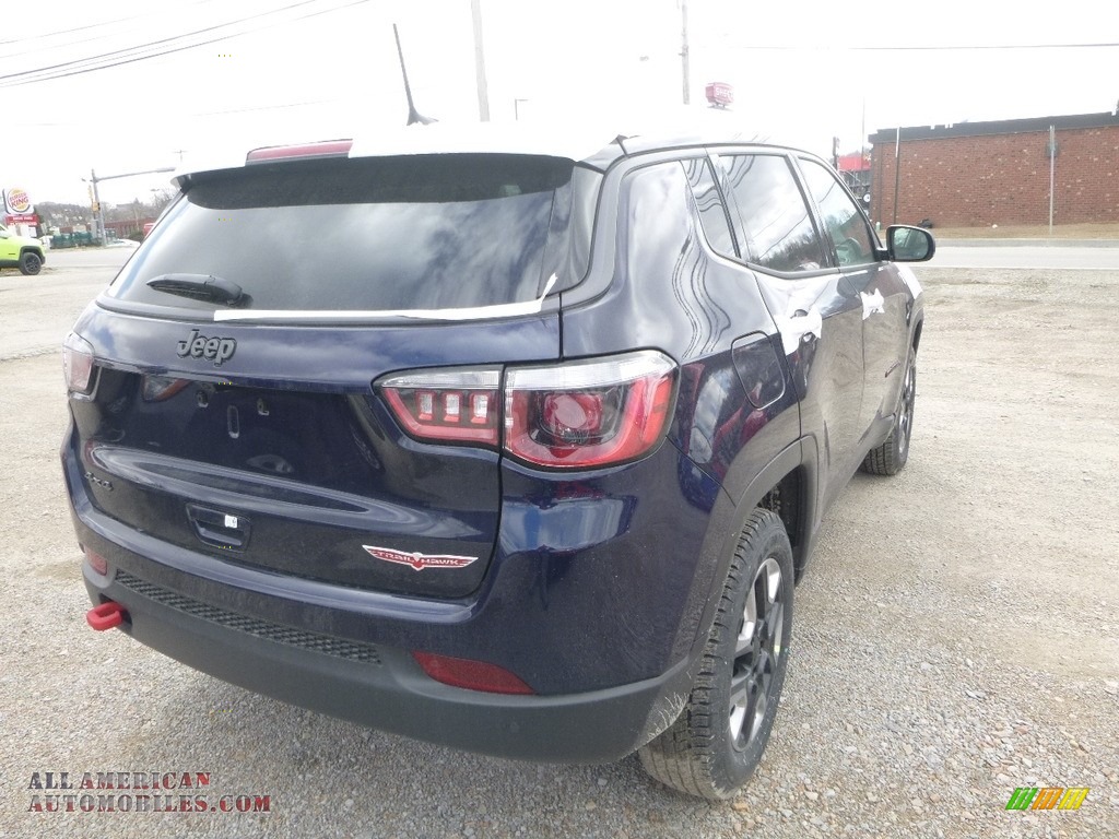 2018 Compass Trailhawk 4x4 - Jazz Blue Pearl / Black/Ruby Red photo #5