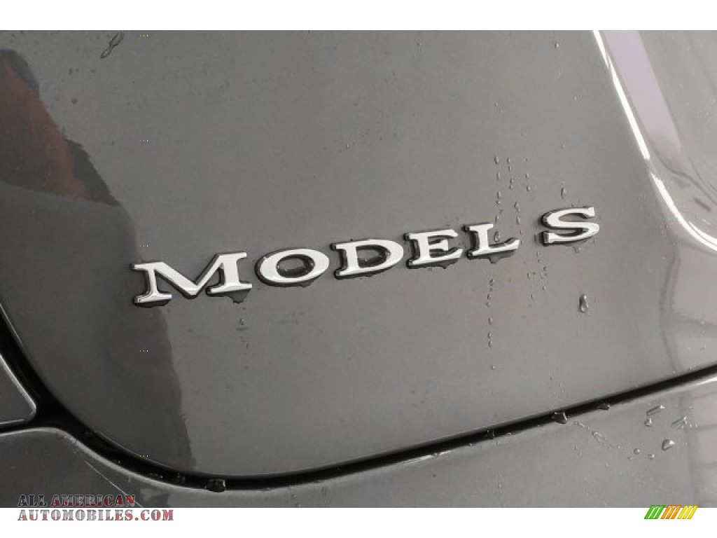 2014 Model S P85D Performance - Grey Metallic / Tan photo #7