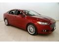 Ford Fusion SE Ruby Red Metallic photo #1
