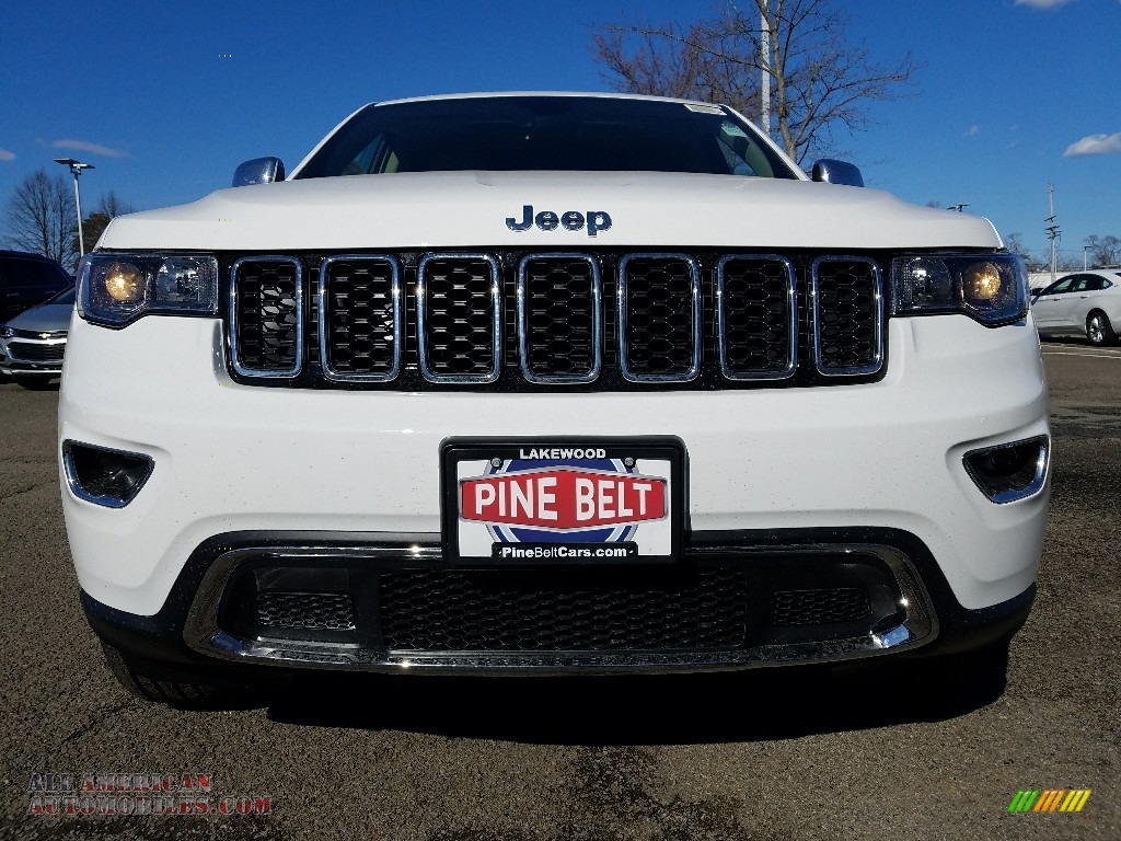 2018 Grand Cherokee Limited 4x4 - Bright White / Black/Light Frost Beige photo #2