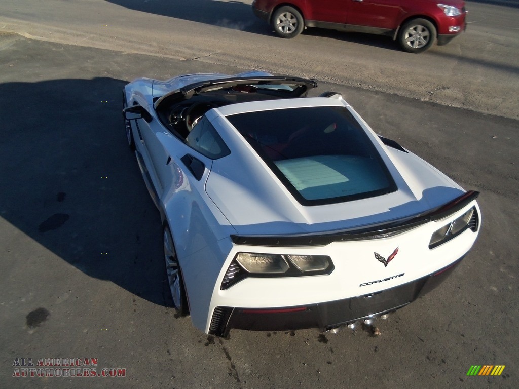 2019 Corvette Z06 Coupe - Arctic White / Adrenaline Red photo #6