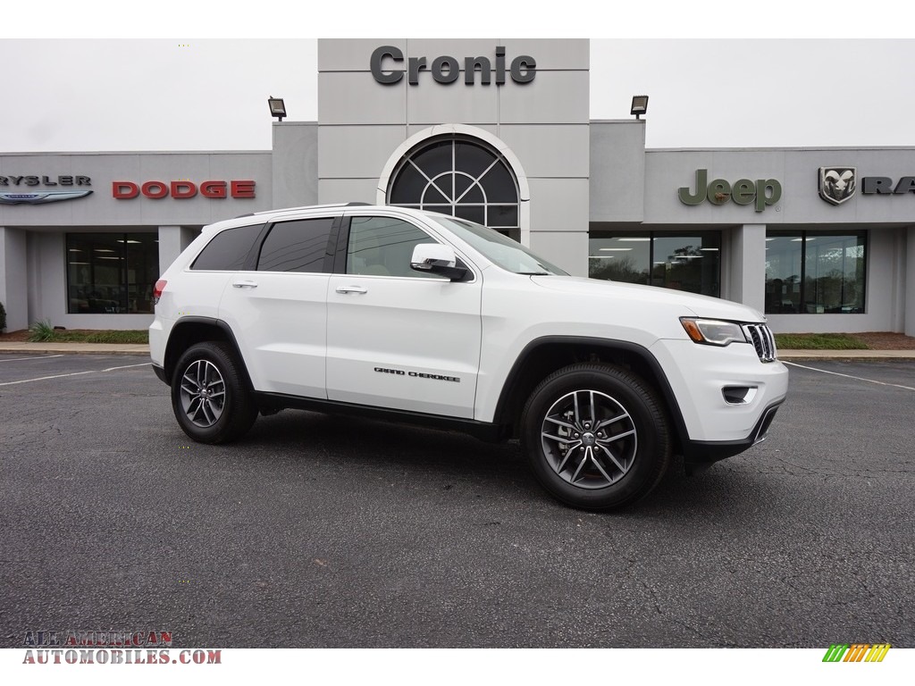 2018 Grand Cherokee Limited - Bright White / Black/Light Frost Beige photo #1