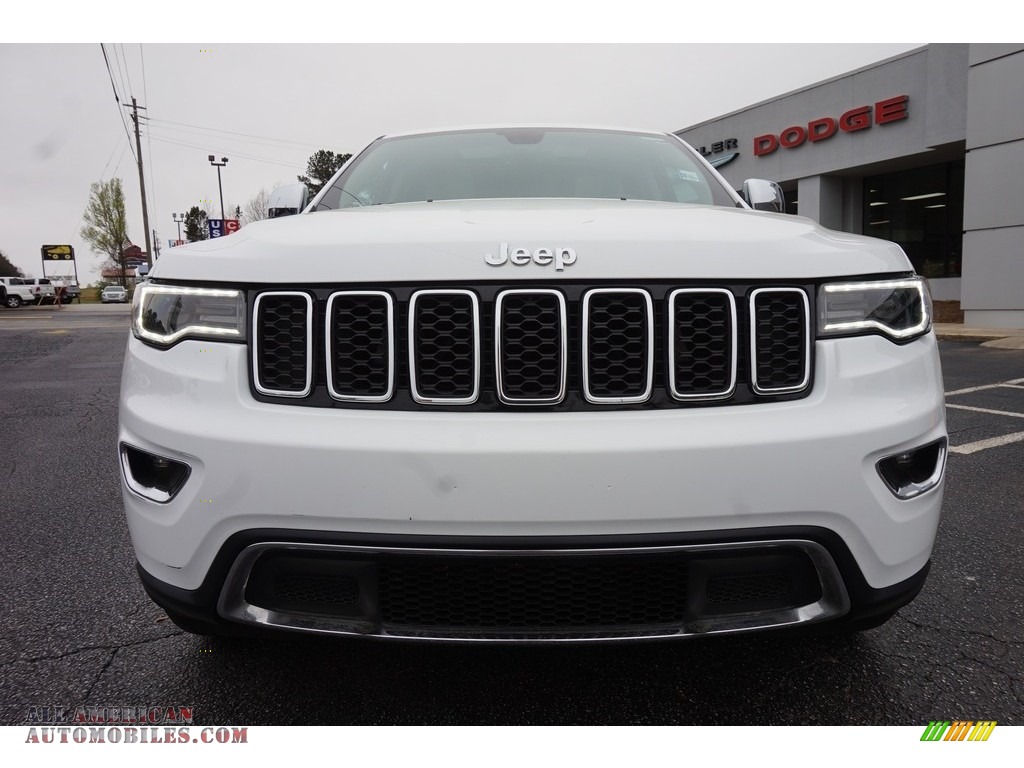 2018 Grand Cherokee Limited - Bright White / Black/Light Frost Beige photo #2