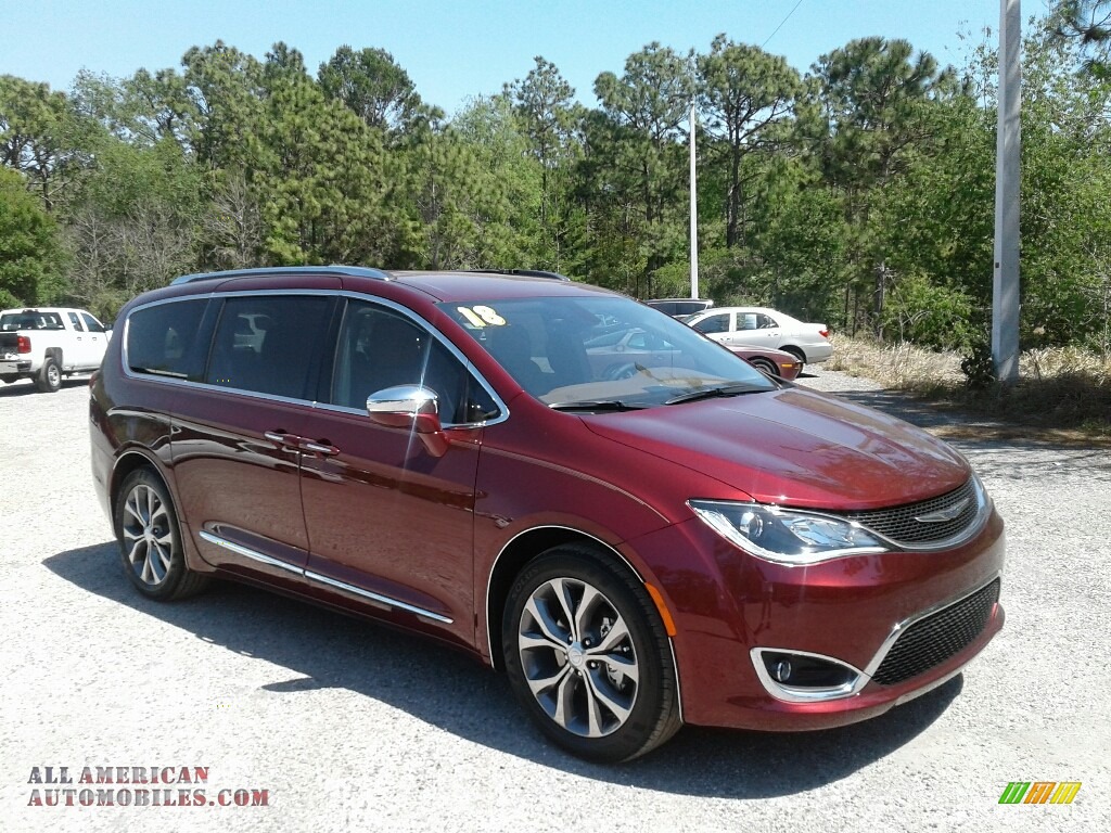 2018 Pacifica Limited - Velvet Red Pearl / Black/Deep Mocha photo #7