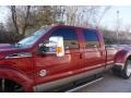 Ford F350 Super Duty Lariat Crew Cab 4x4 Dually Ruby Red Metallic photo #3