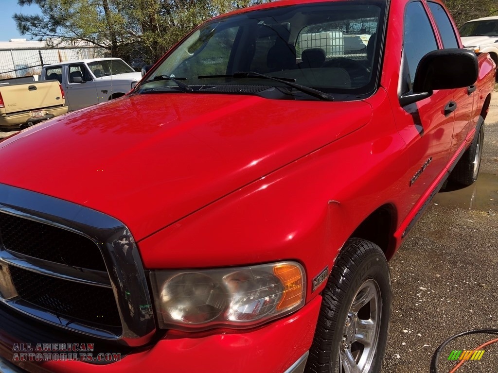 2005 Ram 1500 ST Quad Cab 4x4 - Flame Red / Taupe photo #2