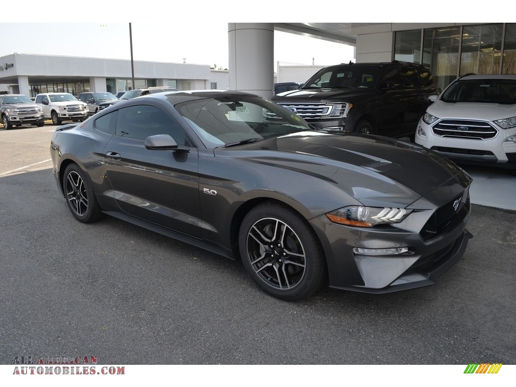 2018 Mustang GT Fastback - Magnetic / Ebony photo #1