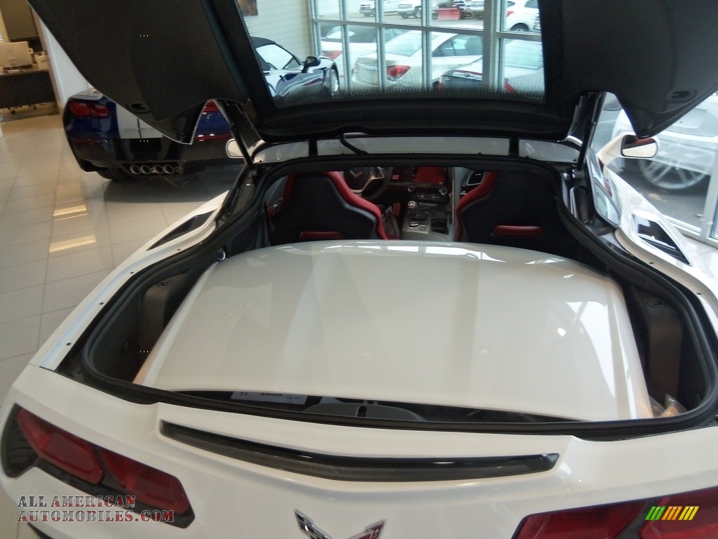 2019 Corvette Stingray Coupe - Arctic White / Adrenaline Red photo #14
