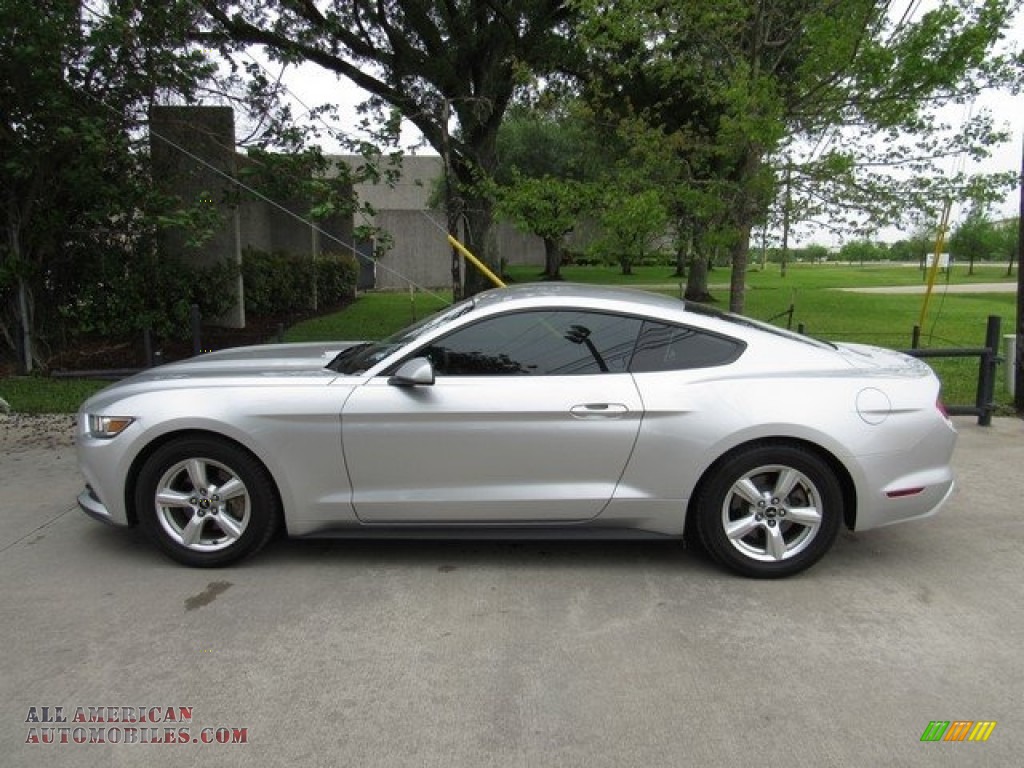 2015 Mustang V6 Coupe - Ingot Silver Metallic / Ebony photo #11