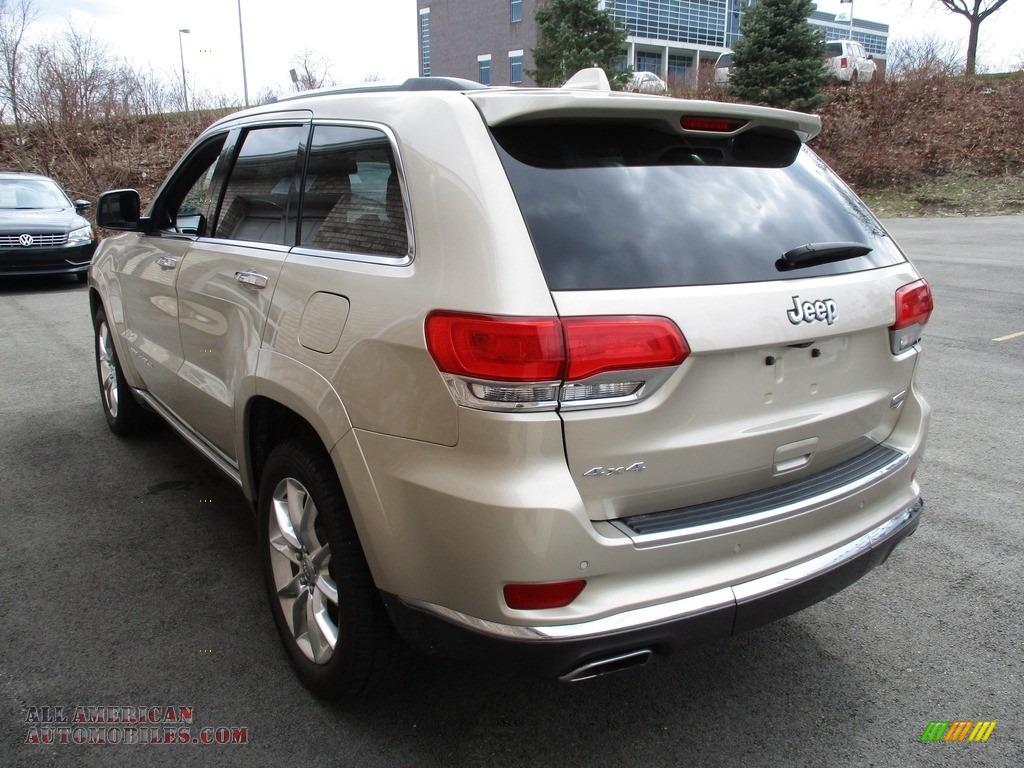 2014 Grand Cherokee Summit 4x4 - Cashmere Pearl / Summit Grand Canyon Jeep Brown Natura Leather photo #5