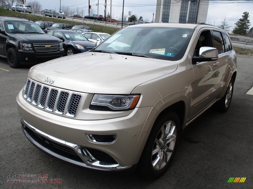 2014 Grand Cherokee Summit 4x4 - Cashmere Pearl / Summit Grand Canyon Jeep Brown Natura Leather photo #7