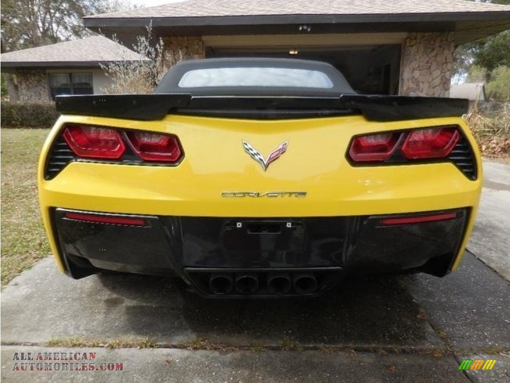 2016 Corvette Stingray Convertible - Corvette Racing Yellow Tintcoat / Jet Black photo #4