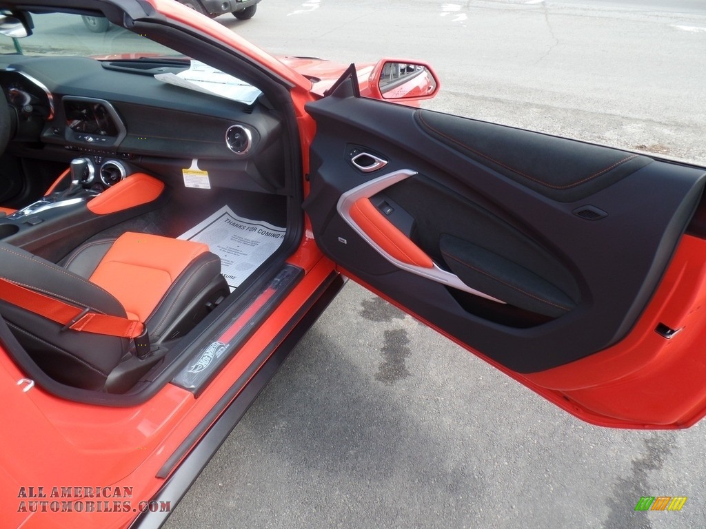 2018 Camaro SS Convertible Hot Wheels Package - Crush (Orange) / Jet Black/Orange Accents photo #20