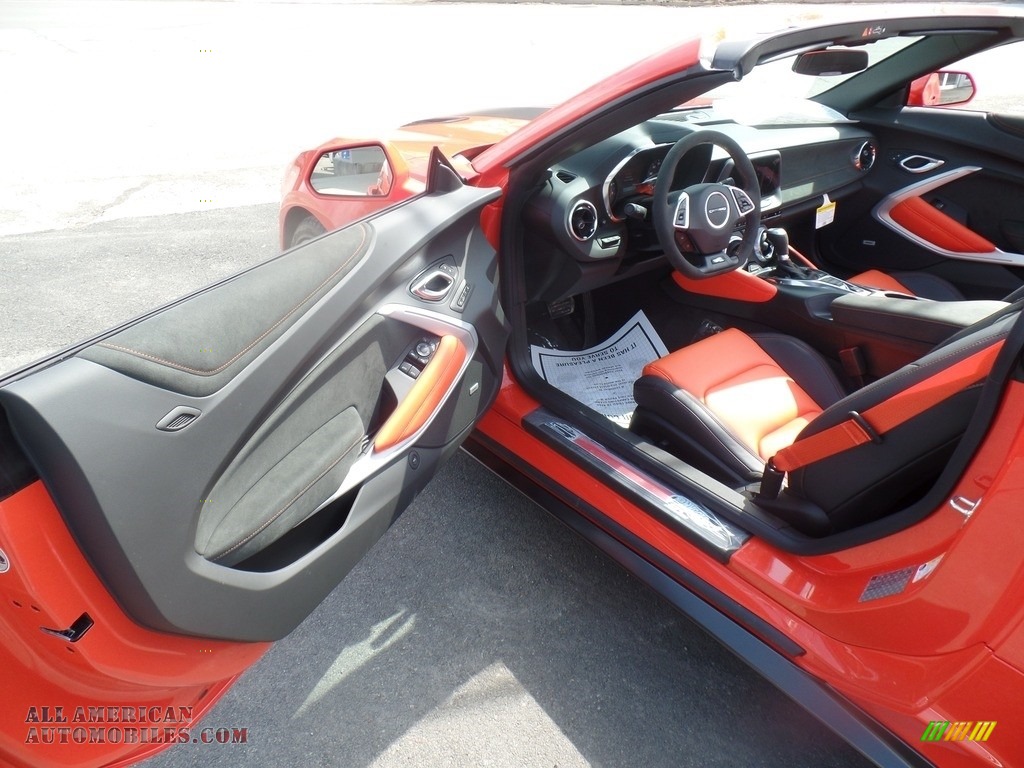 2018 Camaro SS Convertible Hot Wheels Package - Crush (Orange) / Jet Black/Orange Accents photo #75