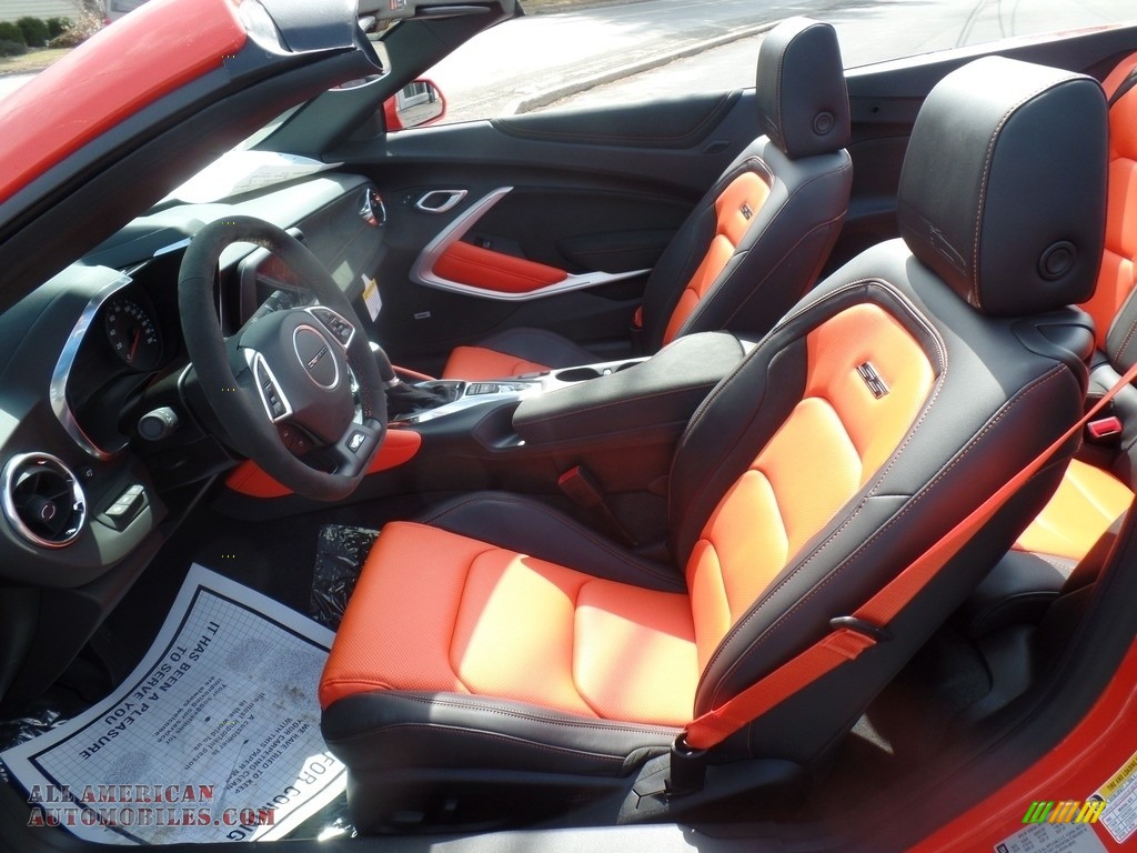 2018 Camaro SS Convertible Hot Wheels Package - Crush (Orange) / Jet Black/Orange Accents photo #78