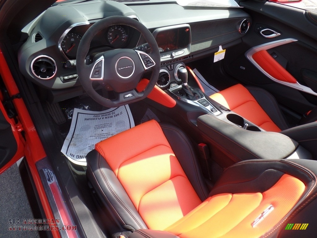 2018 Camaro SS Convertible Hot Wheels Package - Crush (Orange) / Jet Black/Orange Accents photo #79