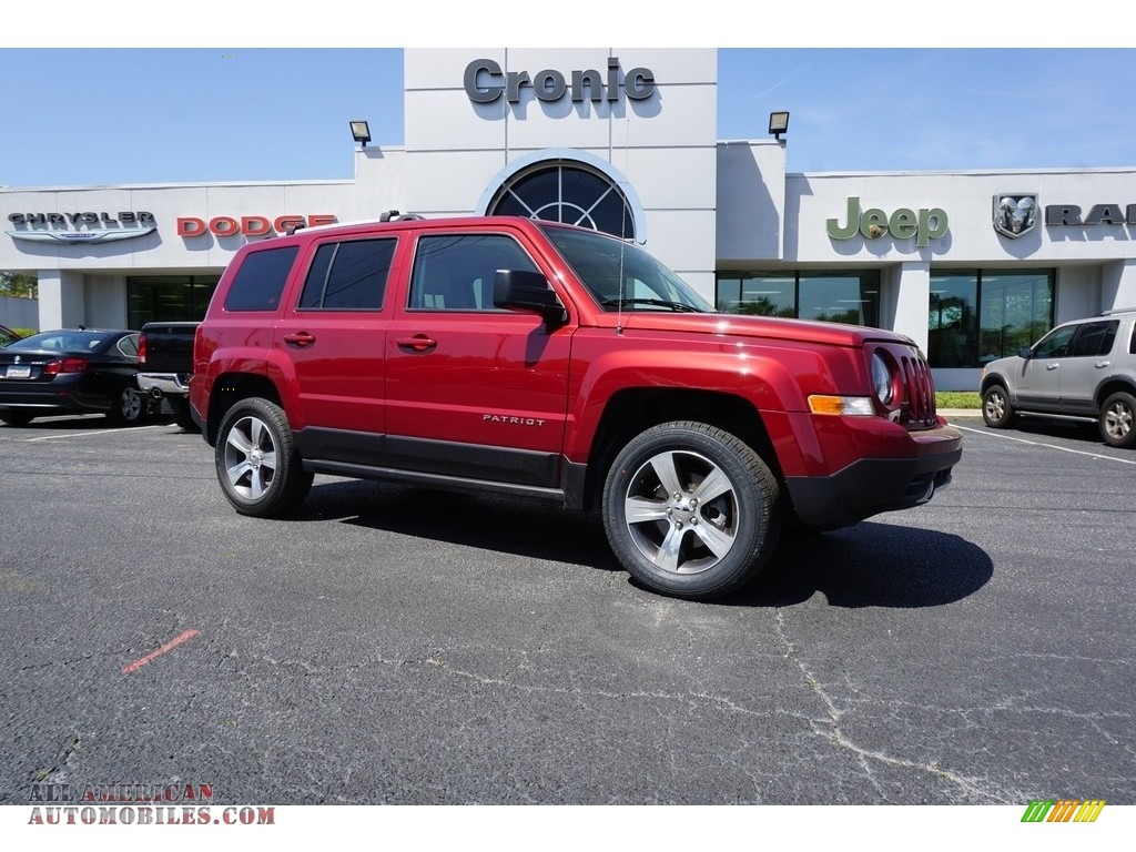 Deep Cherry Red Crystal Pearl / Light Pebble Beige/Dark Slate Gray Jeep Patriot Latitude 4x4