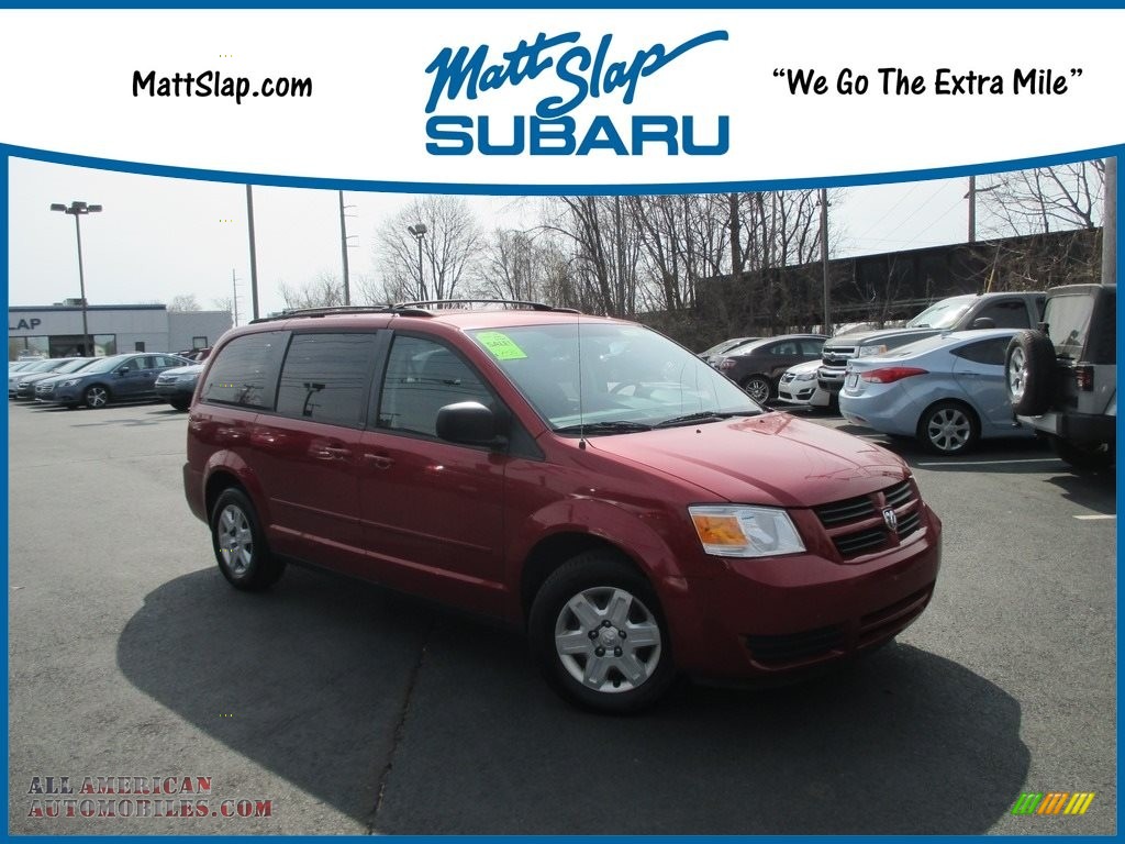 Inferno Red Crystal Pearl / Dark Slate Gray/Light Shale Dodge Grand Caravan SE