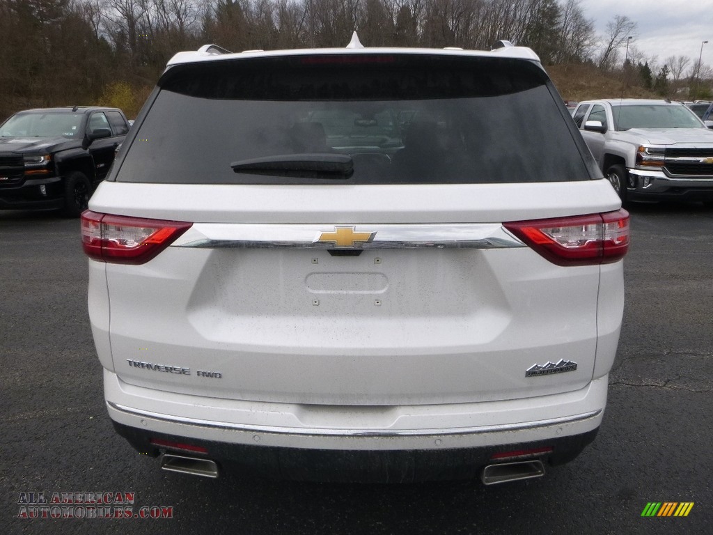 2018 Traverse High Country AWD - Iridescent Pearl Tricoat / High Country Jet Black/Loft Brown photo #4