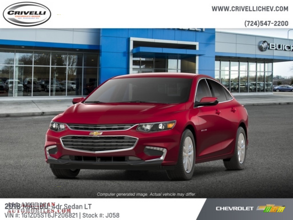 Cajun Red Tintcoat / Jet Black Chevrolet Malibu LT