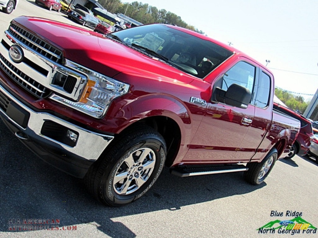 2018 F150 XLT SuperCab 4x4 - Ruby Red / Earth Gray photo #26