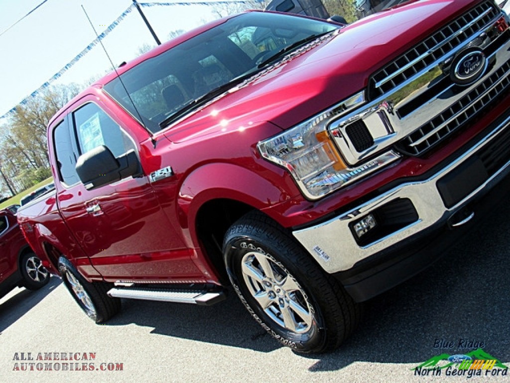 2018 F150 XLT SuperCab 4x4 - Ruby Red / Earth Gray photo #30