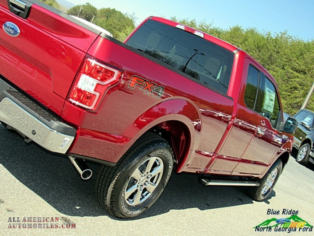 2018 F150 XLT SuperCab 4x4 - Ruby Red / Earth Gray photo #31