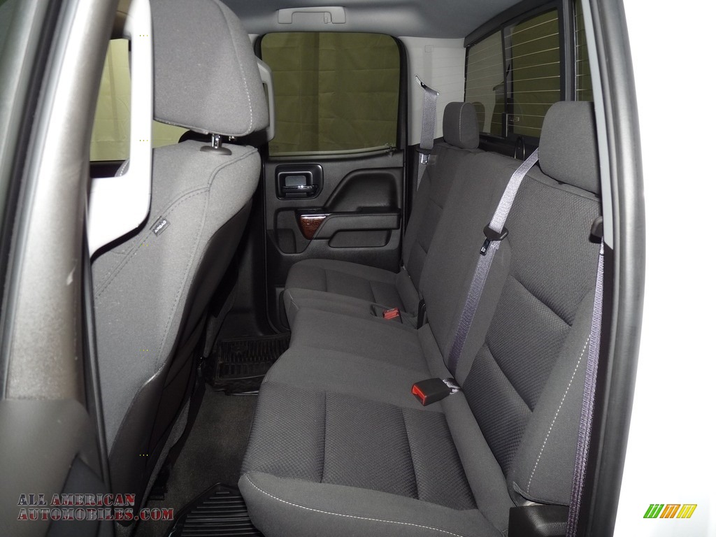 2015 Sierra 1500 SLE Double Cab 4x4 - Summit White / Jet Black photo #8