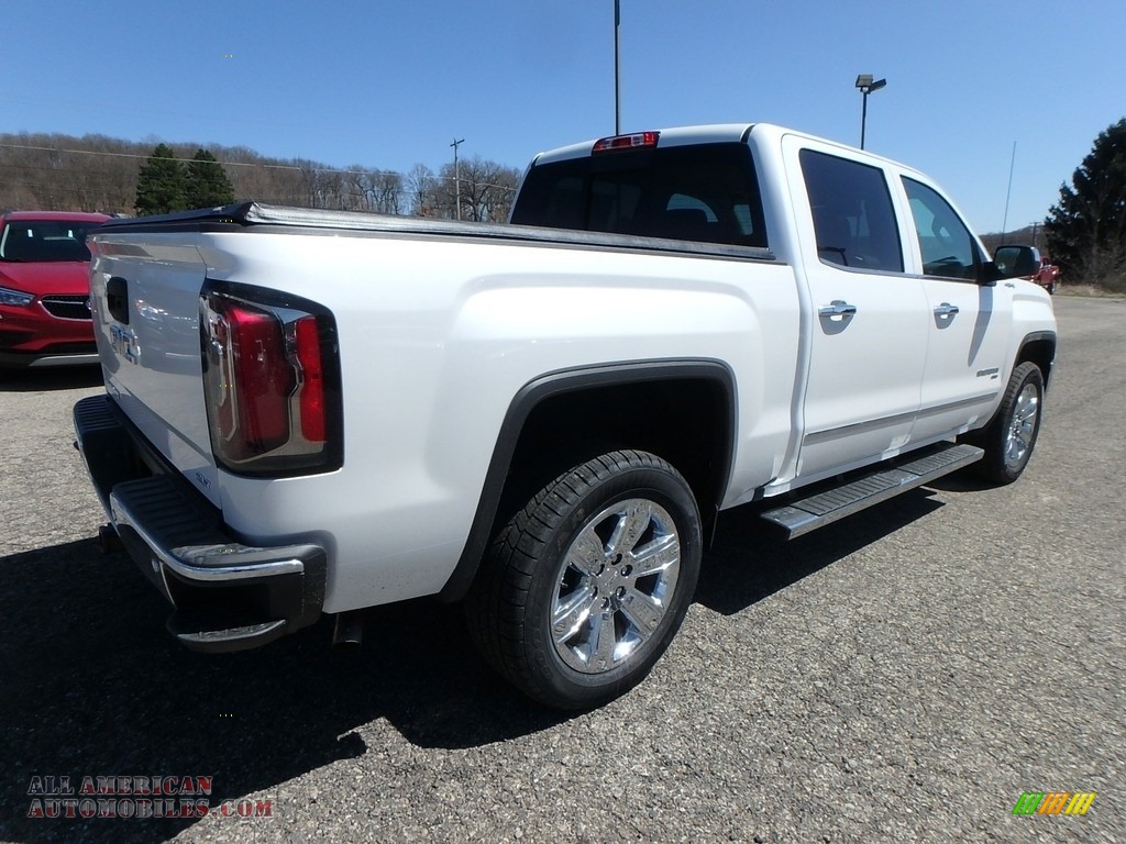 2018 Sierra 1500 SLT Crew Cab 4WD - White Frost Tricoat / Cocoa/­Dune photo #5