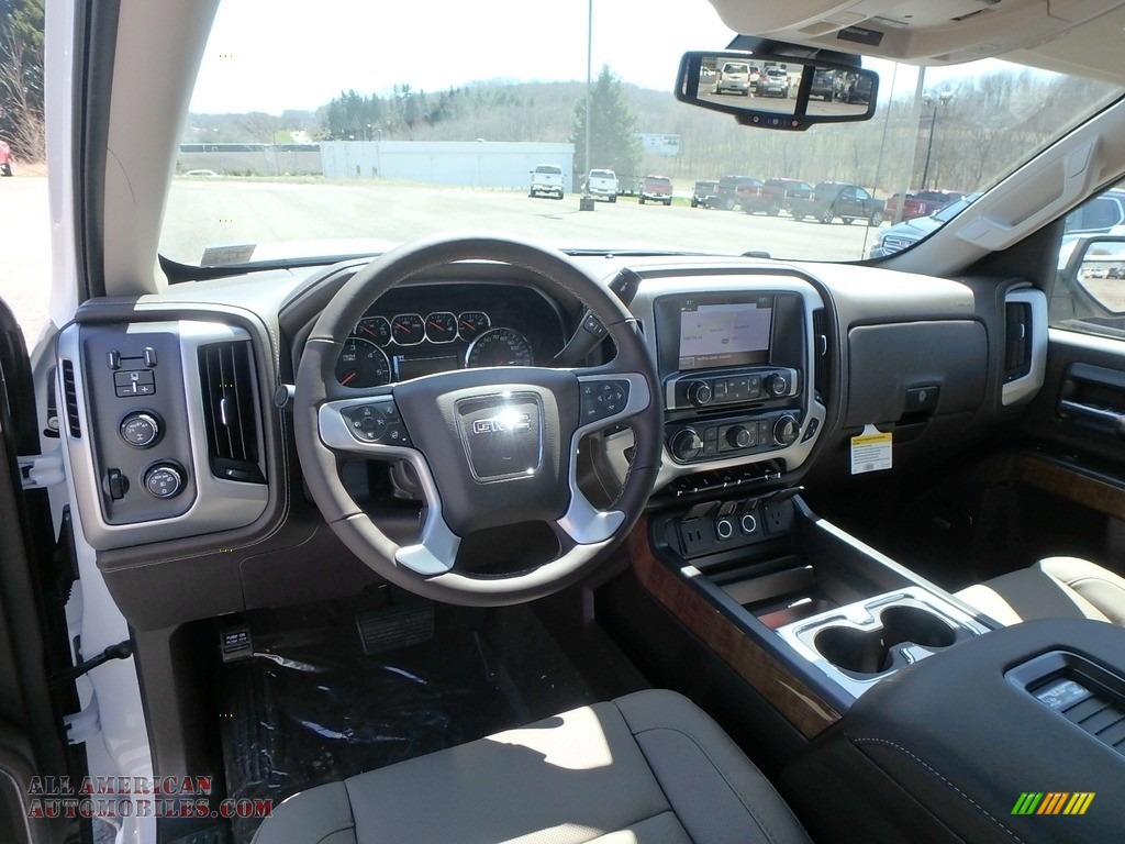2018 Sierra 1500 SLT Crew Cab 4WD - White Frost Tricoat / Cocoa/­Dune photo #12