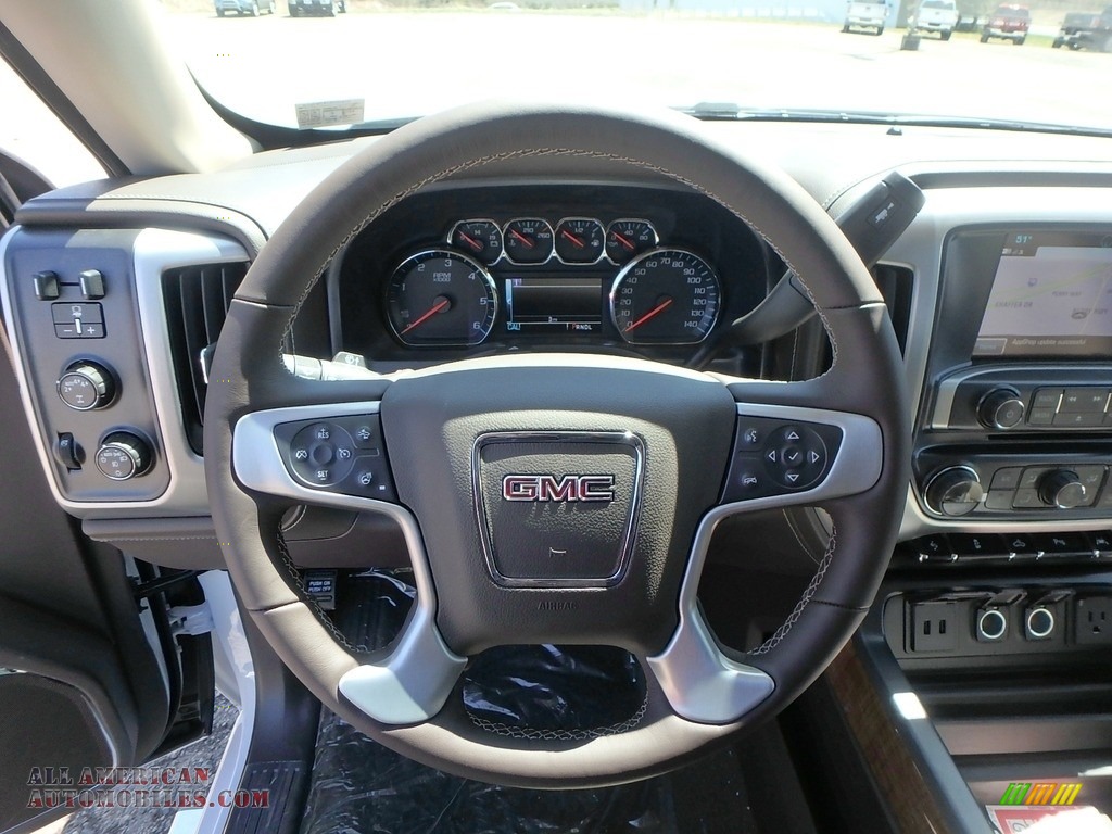 2018 Sierra 1500 SLT Crew Cab 4WD - White Frost Tricoat / Cocoa/­Dune photo #16
