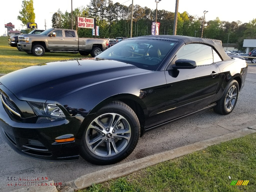 2013 Mustang V6 Premium Convertible - Black / Charcoal Black photo #2