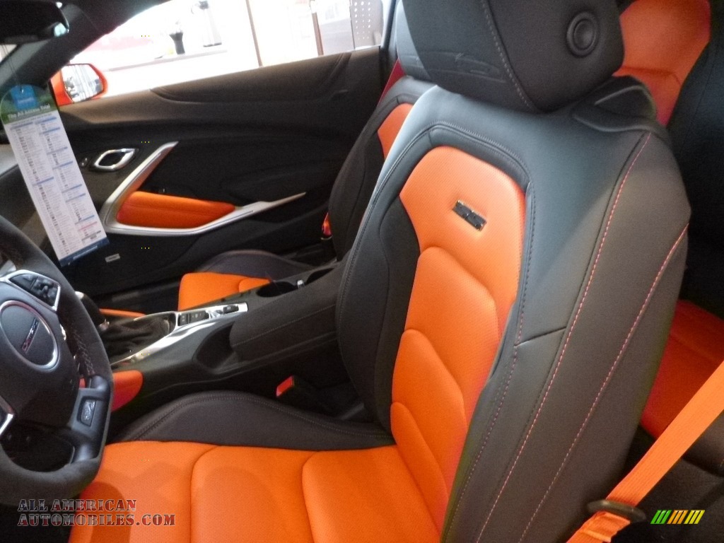 2018 Camaro SS Coupe Hot Wheels Package - Crush (Orange) / Jet Black/Orange Accents photo #17
