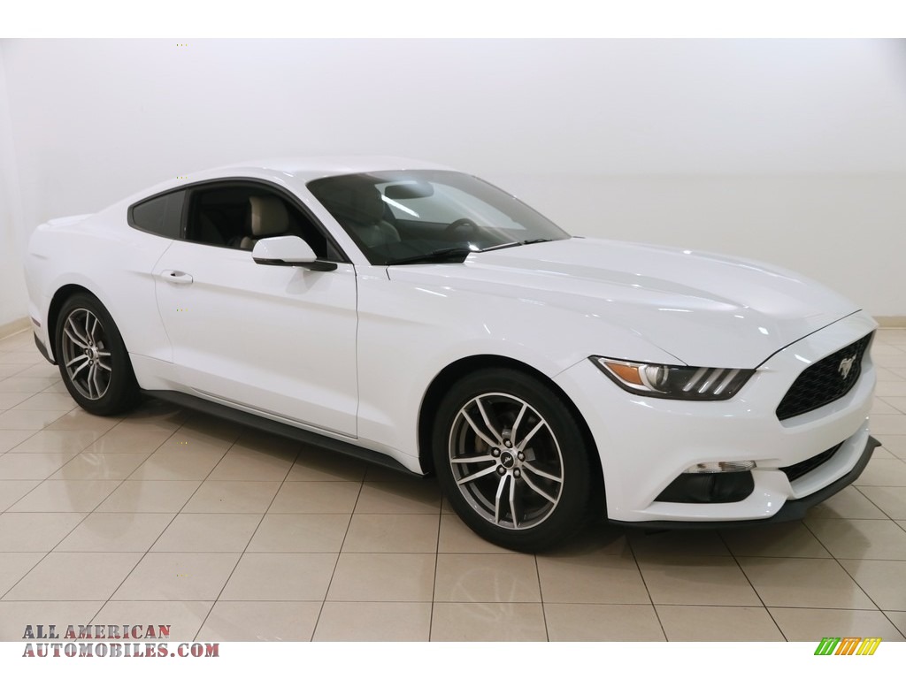 2016 Mustang EcoBoost Coupe - Oxford White / Dark Ceramic photo #1