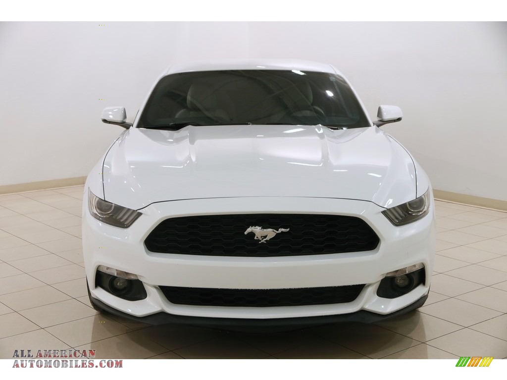 2016 Mustang EcoBoost Coupe - Oxford White / Dark Ceramic photo #2