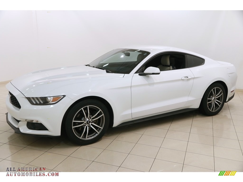 2016 Mustang EcoBoost Coupe - Oxford White / Dark Ceramic photo #3