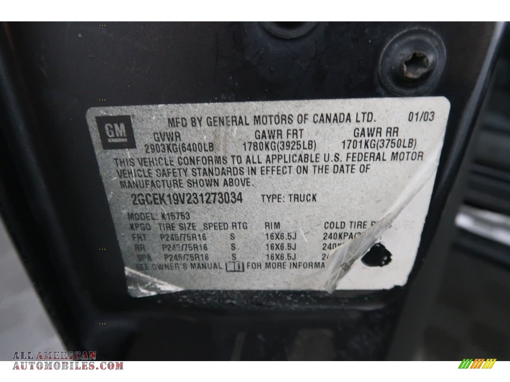 2003 Silverado 1500 LS Extended Cab 4x4 - Dark Gray Metallic / Dark Charcoal photo #28
