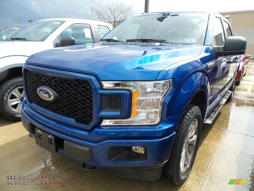 Lightning Blue / Earth Gray Ford F150 XLT SuperCrew 4x4