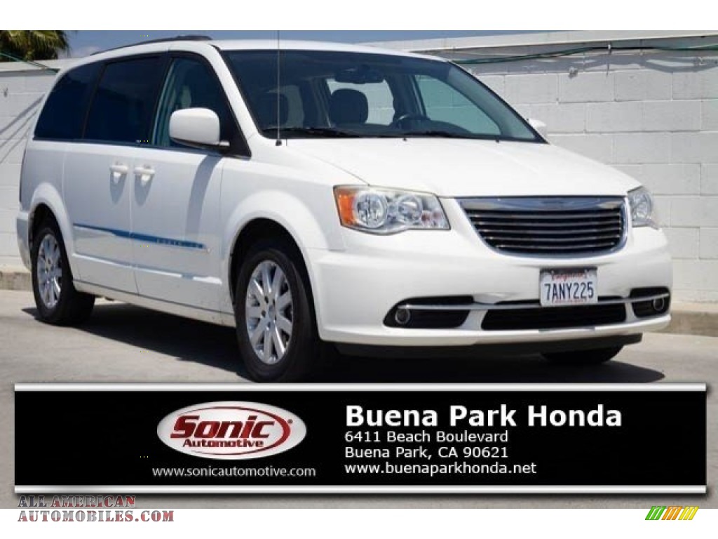 Stone White / Black/Light Graystone Chrysler Town & Country Touring