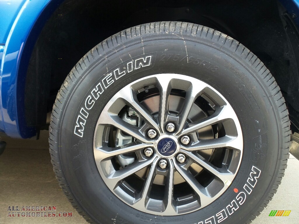 2018 F150 XLT SuperCrew 4x4 - Lightning Blue / Black photo #6