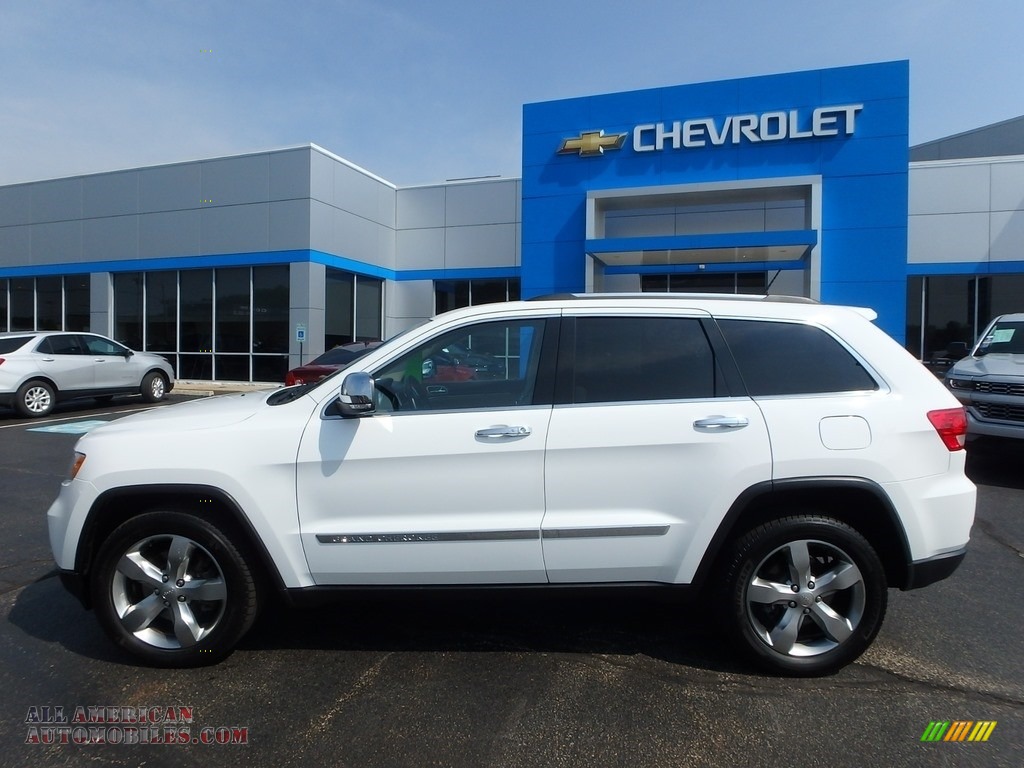 2013 Grand Cherokee Limited 4x4 - Bright White / Black/Light Frost Beige photo #3